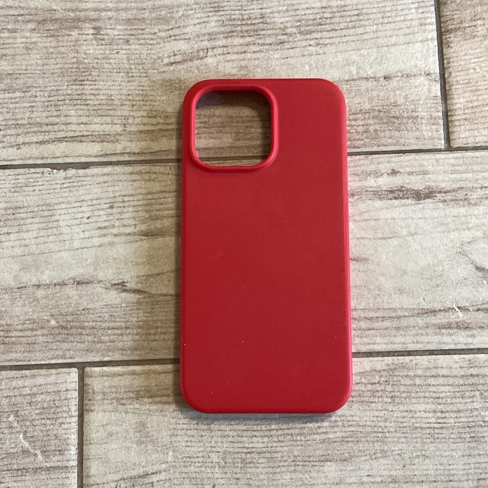 iPhone 14 Pro Max Red Silicone Phone Case